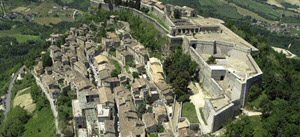 La fortezza di Civitella vista dall'alto